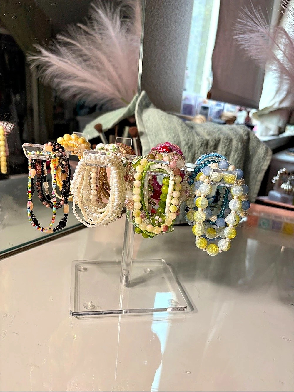 Multicolor Beaded Bracelet Set Like New
